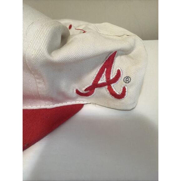 Vintage Atlanta Braves Strapback Hat MLB Bill Men's 90's - Picture 2 of 4